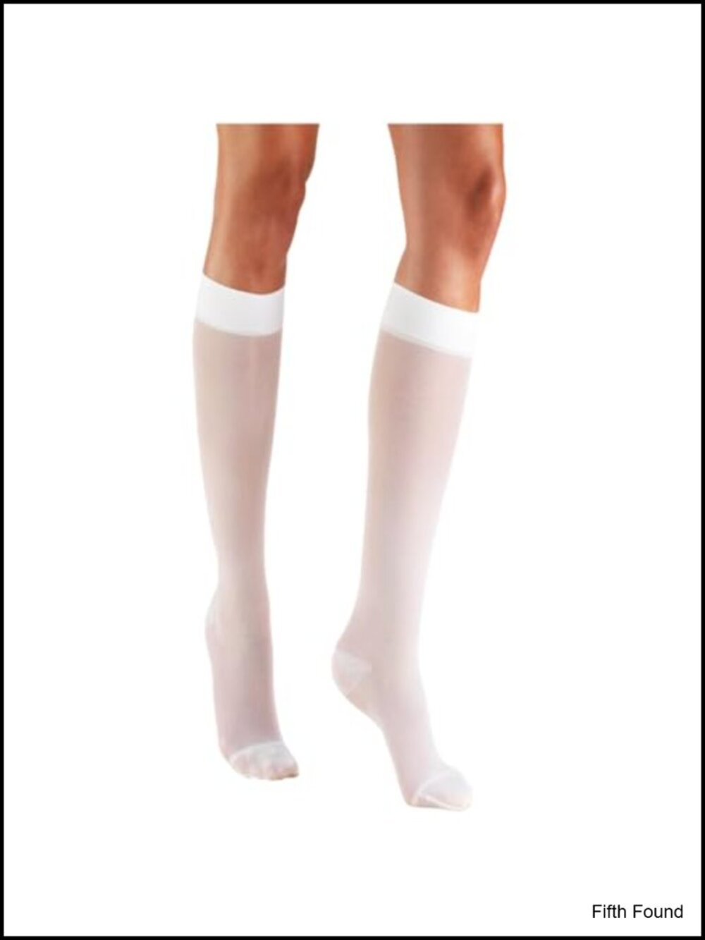 Women's Sheer Knee High Stockings 20 Denier Nylon Trouser Socks Reinforced Toe